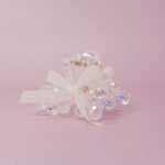 Crystal-Beaded Bow Hair Claw Clip - Image 4