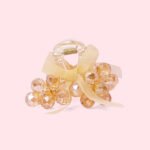 Crystal-Beaded Bow Hair Claw Clip - Image 2