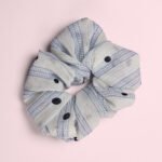 Polka Dot Textured Scrunchie - Image 5