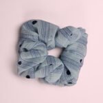 Polka Dot Textured Scrunchie - Image 4