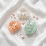 Marble-Effect Mini Claw Clip Set