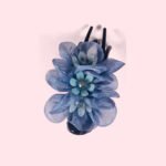 Organza flower hair clips - Image 4