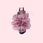 Organza flower hair clips - Image 5
