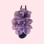 Organza flower hair clips - Image 6