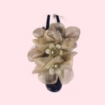 Organza flower hair clips - Image 8